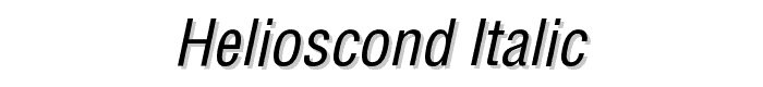 HeliosCond Italic font